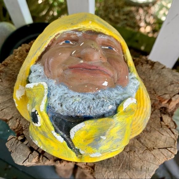 Vintage Seaman Concrete/Chalk? Head - Picture 6 of 13